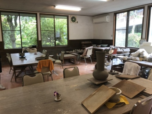 仙郷楼の陶芸教室のお部屋